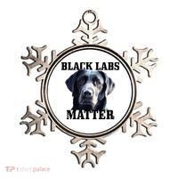 Black Labs Matter Labrador Retriever Mom Dad Dog Lover Ornament thumb 0