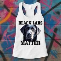 Black Labs Matter Labrador Retriever Mom Dad Dog Lover Women's Tank Top thumb 3