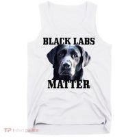Black Labs Matter Labrador Retriever Mom Dad Dog Lover Tank Top thumb 0