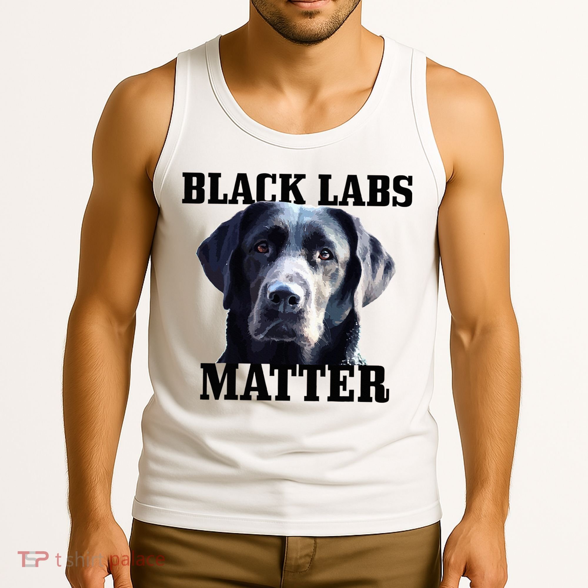 Black Labs Matter Labrador Retriever Mom Dad Dog Lover Tank Top