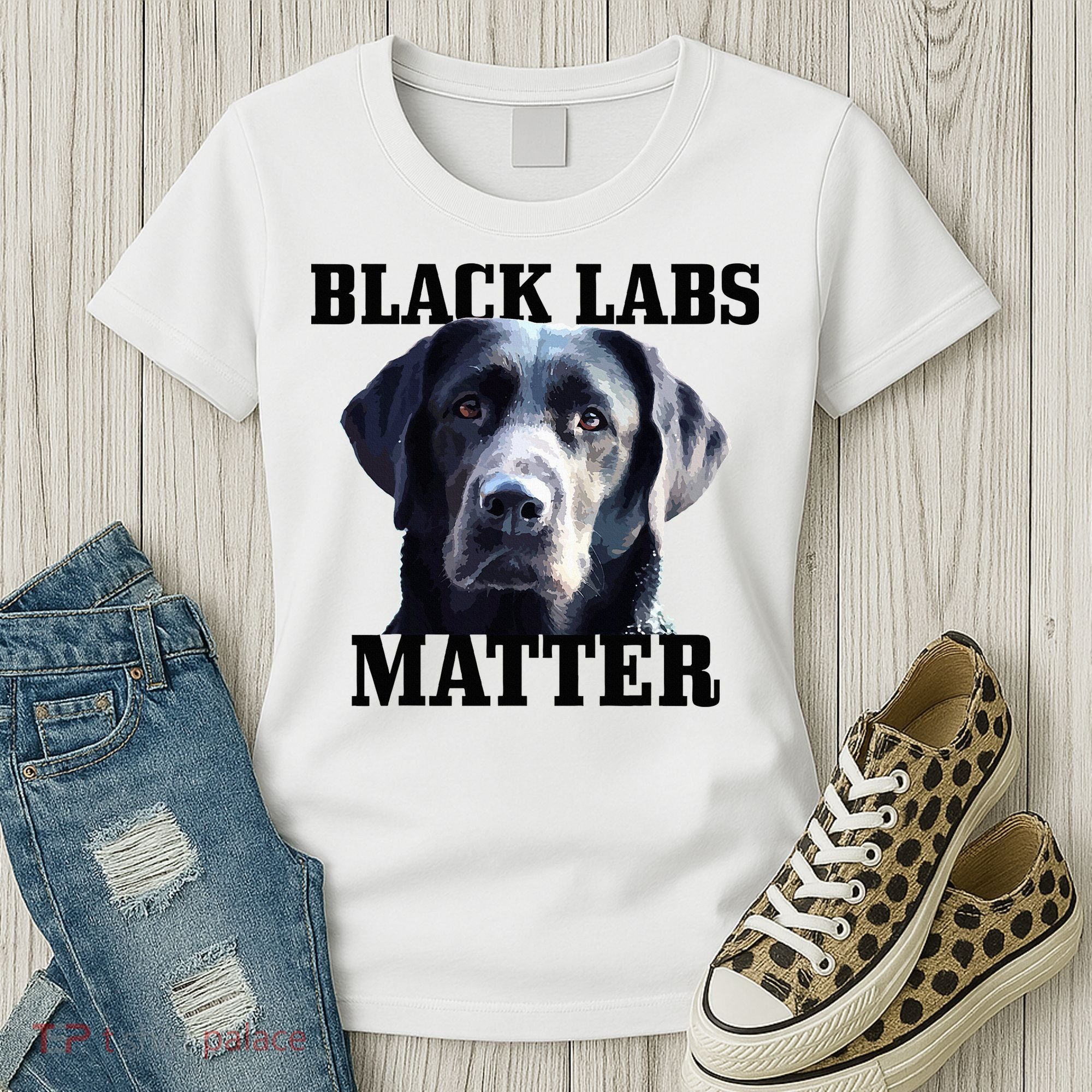 Black Labs Matter Labrador Retriever Mom Dad Dog Lover Women's T-Shirt
