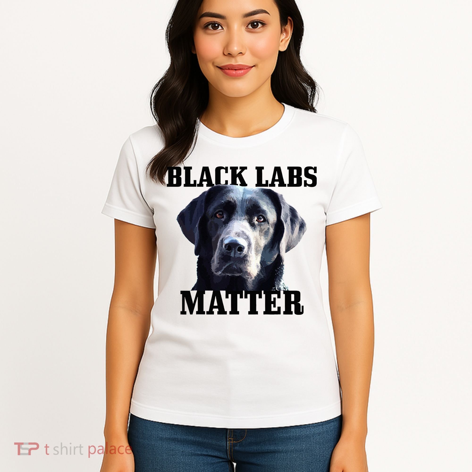 Black Labs Matter Labrador Retriever Mom Dad Dog Lover Women's T-Shirt