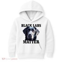 Black Labs Matter Labrador Retriever Mom Dad Dog Lover Kids Hoodie thumb 0