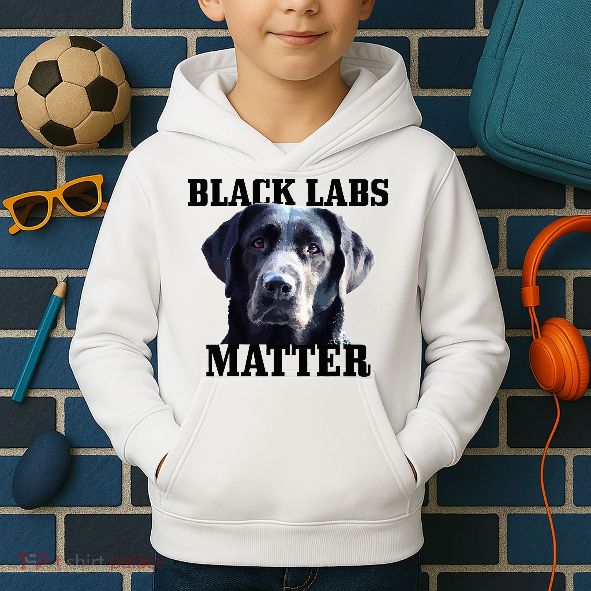 Black Labs Matter Labrador Retriever Mom Dad Dog Lover Kids Hoodie