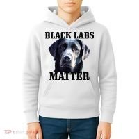 Black Labs Matter Labrador Retriever Mom Dad Dog Lover Kids Hoodie thumb 4