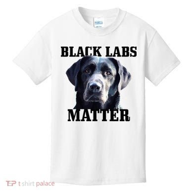 Black Labs Matter Labrador Retriever Mom Dad Dog Lover Kids T-Shirt