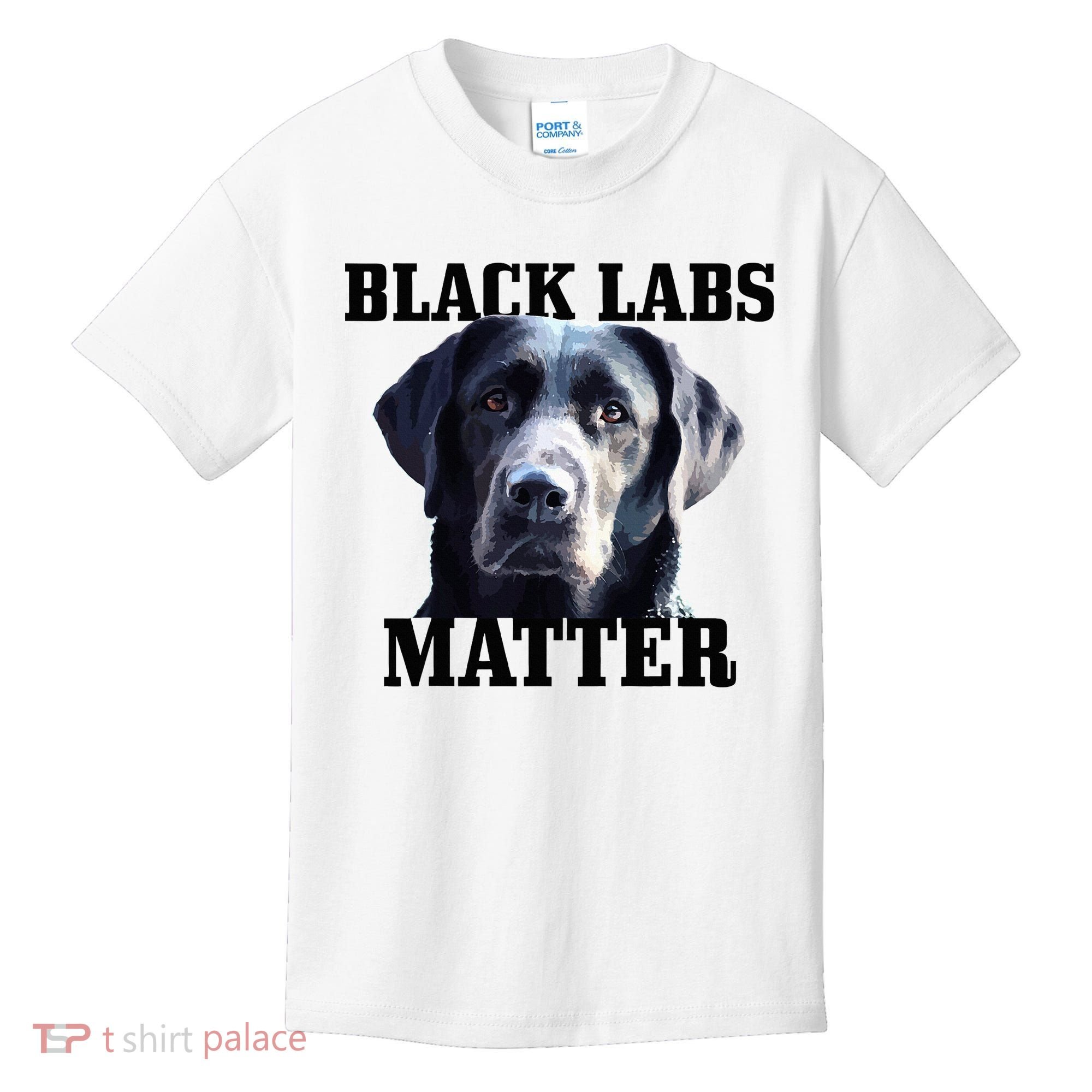 Black Labs Matter Labrador Retriever Mom Dad Dog Lover Kids T-Shirt