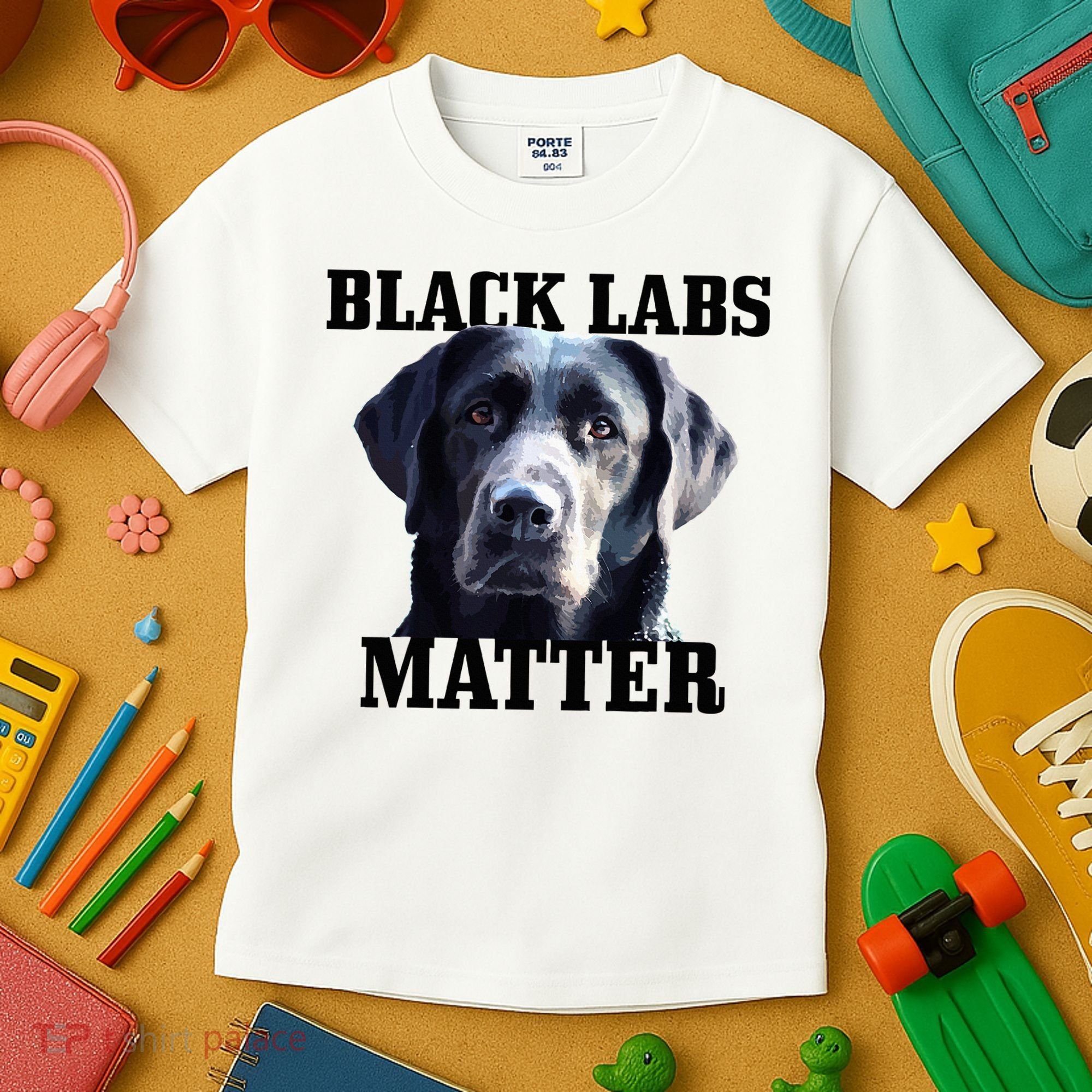 Black Labs Matter Labrador Retriever Mom Dad Dog Lover Kids T-Shirt