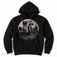 Bigfoot Loch Ness Monster Mothman And Aliens! Funny Cryptid Hoodie thumb 0