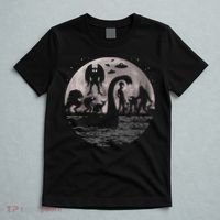 Bigfoot Loch Ness Monster Mothman And Aliens! Funny Cryptid T-Shirt thumb 5