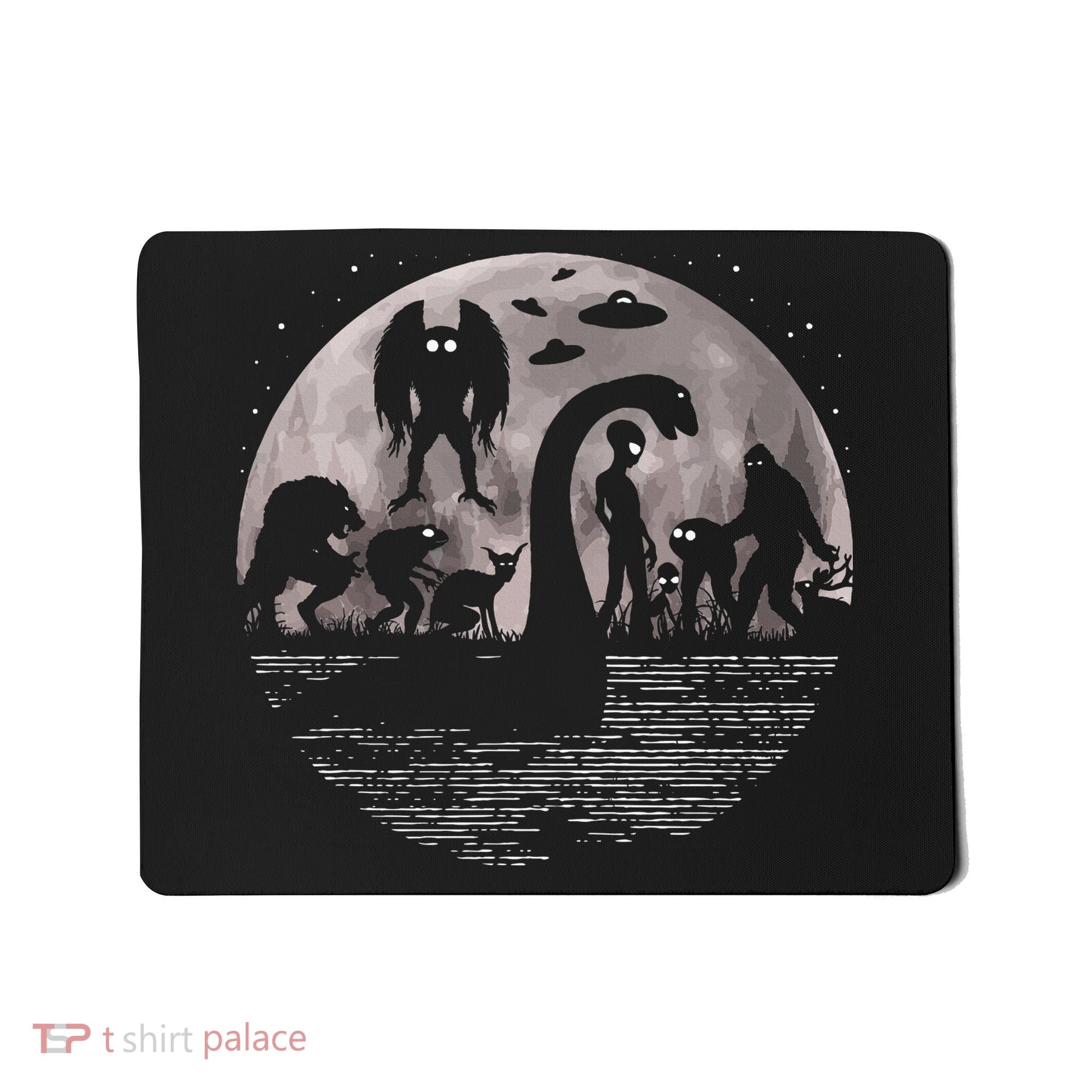 Bigfoot Loch Ness Monster Mothman And Aliens! Funny Cryptid Mousepad