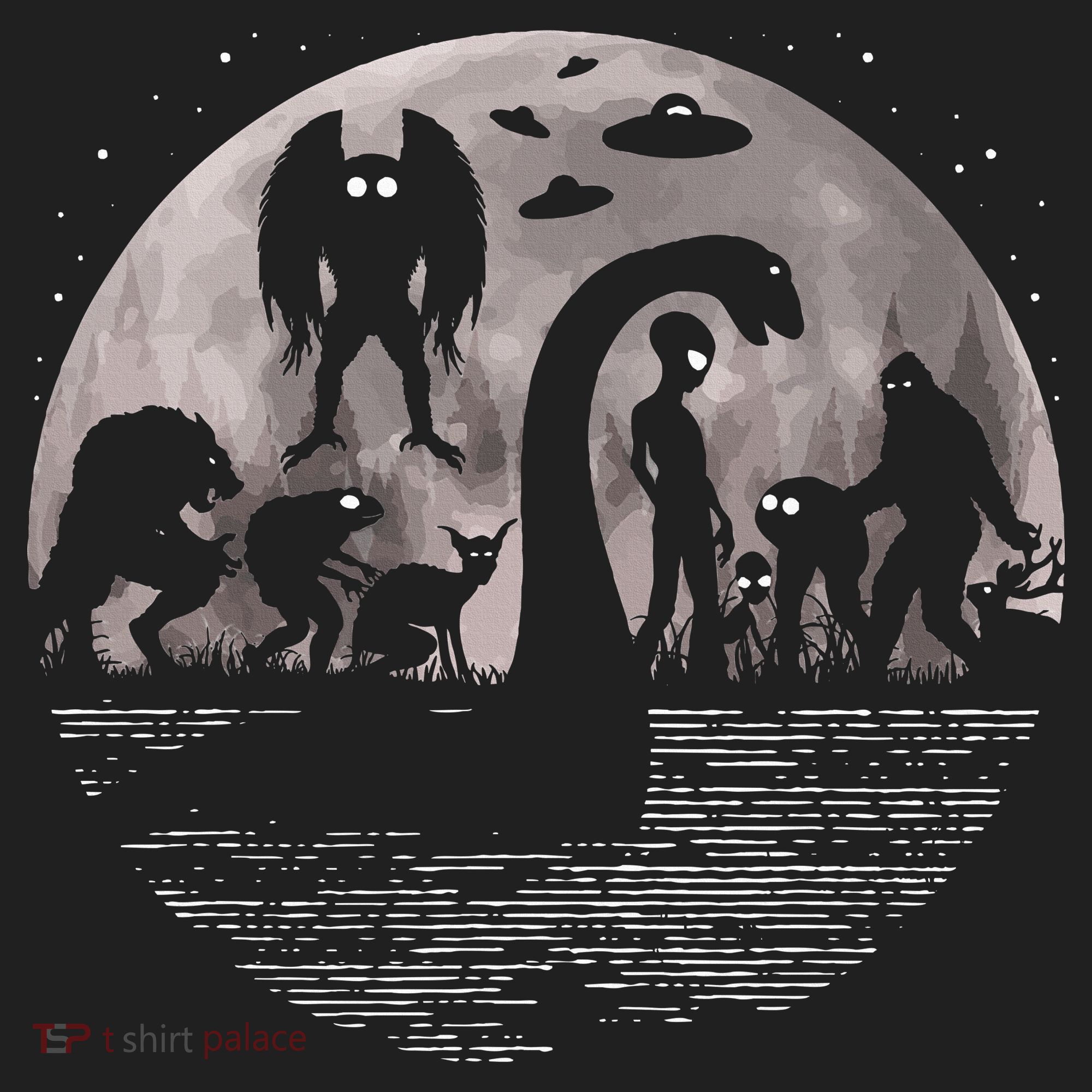 Bigfoot Loch Ness Monster Mothman And Aliens! Funny Cryptid Hat