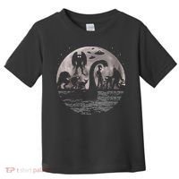 Bigfoot Loch Ness Monster Mothman And Aliens! Funny Cryptid Toddler T-Shirt thumb 0