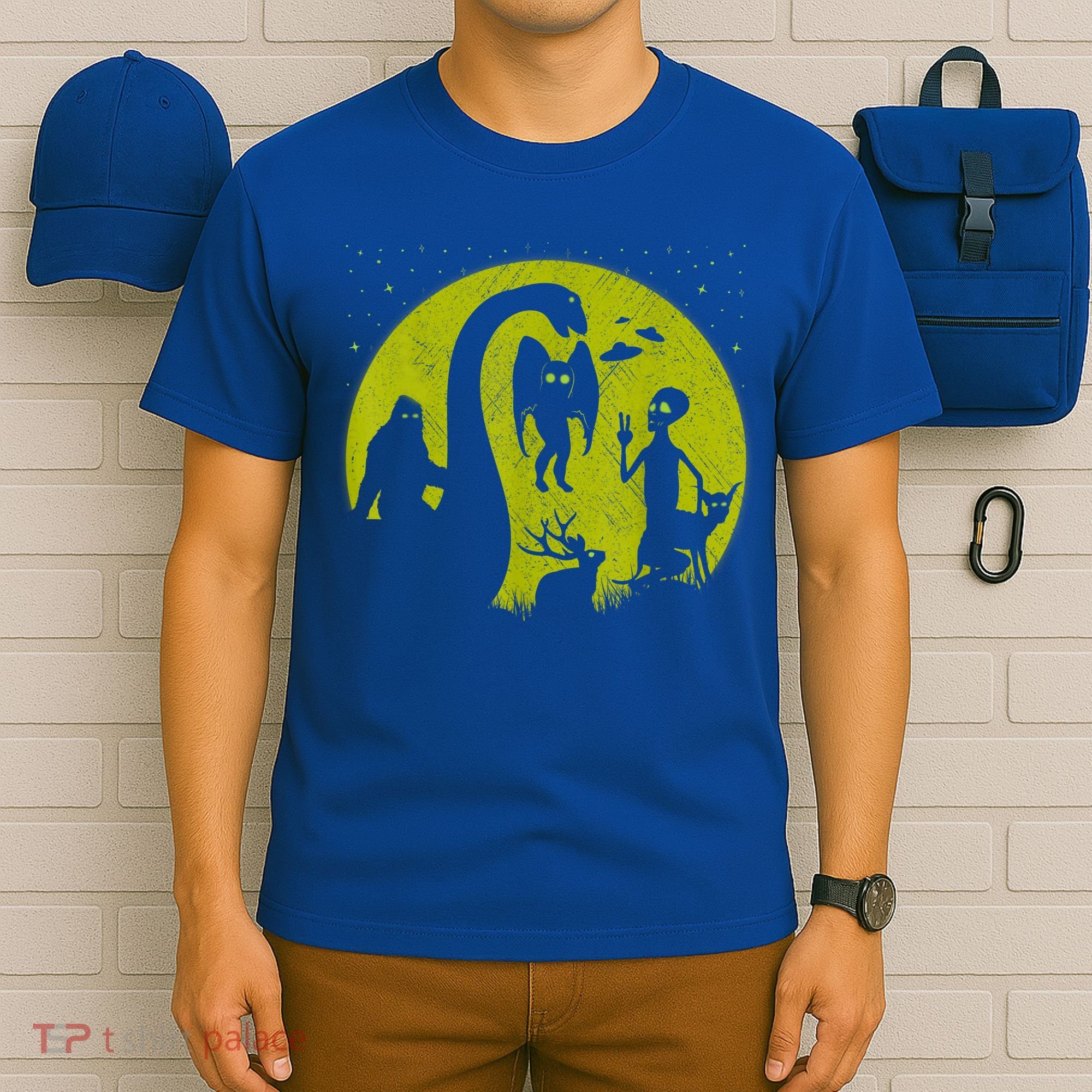 Bigfoot Loch Ness Monster And Mothman Ufos Chupacabra Alien T-Shirt