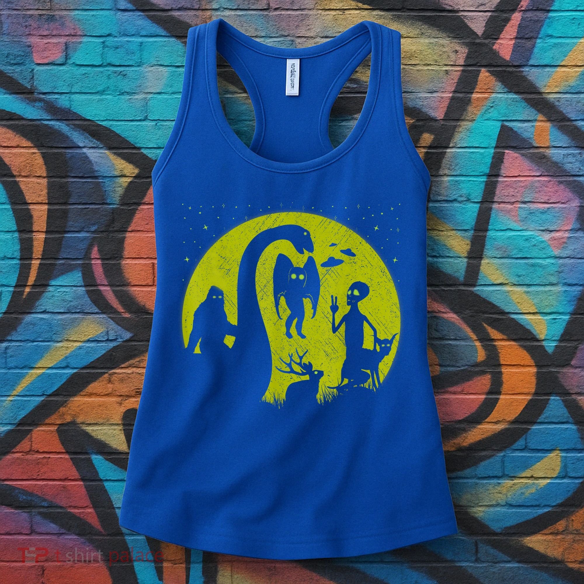 Bigfoot Loch Ness Monster And Mothman Ufos Chupacabra Alien Women's Tank Top