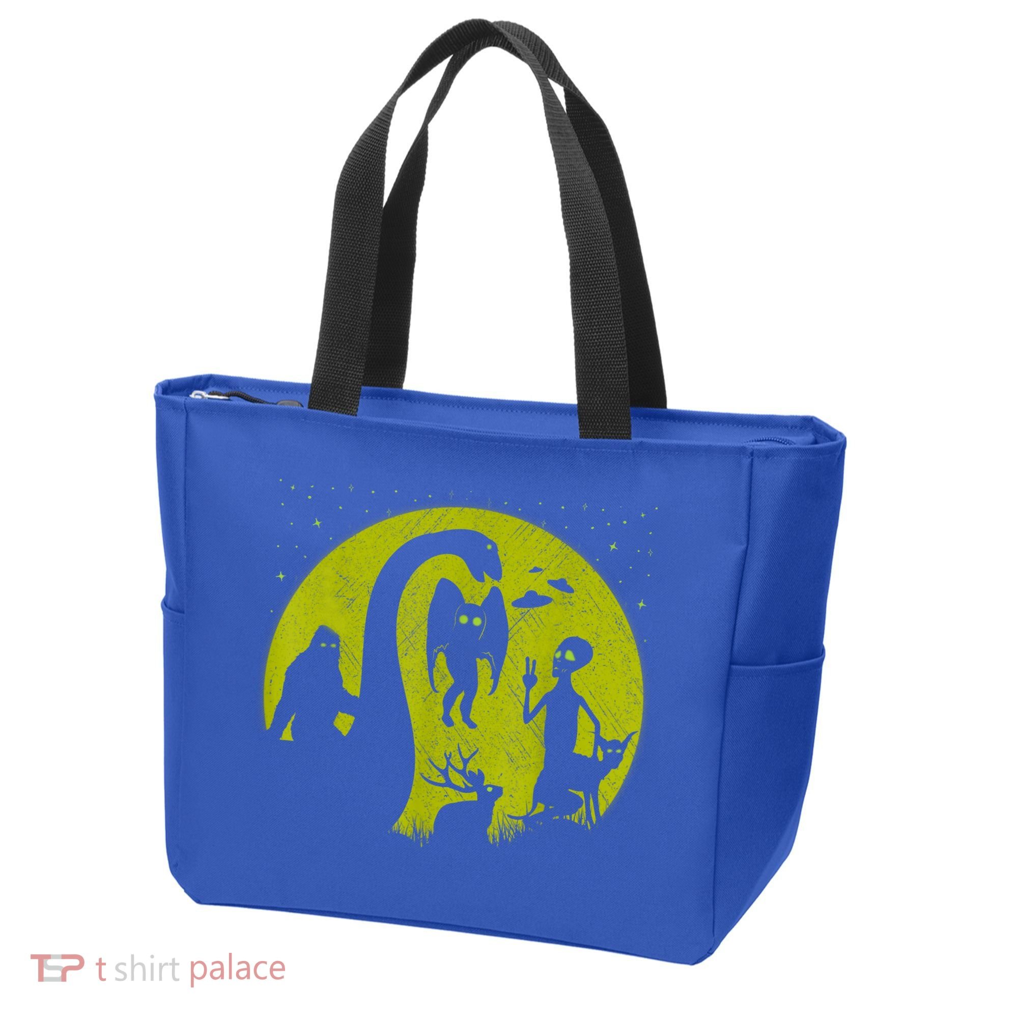 Bigfoot Loch Ness Monster And Mothman Ufos Chupacabra Alien Tote Bag