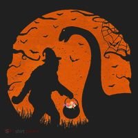 Bigfoot Loch Ness Monster Sasquatch Halloween Trick Or Treat Women's Sweatshirt thumb 2