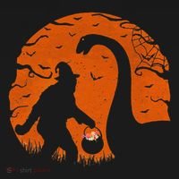Bigfoot Loch Ness Monster Sasquatch Halloween Trick Or Treat Pajama Set thumb 2