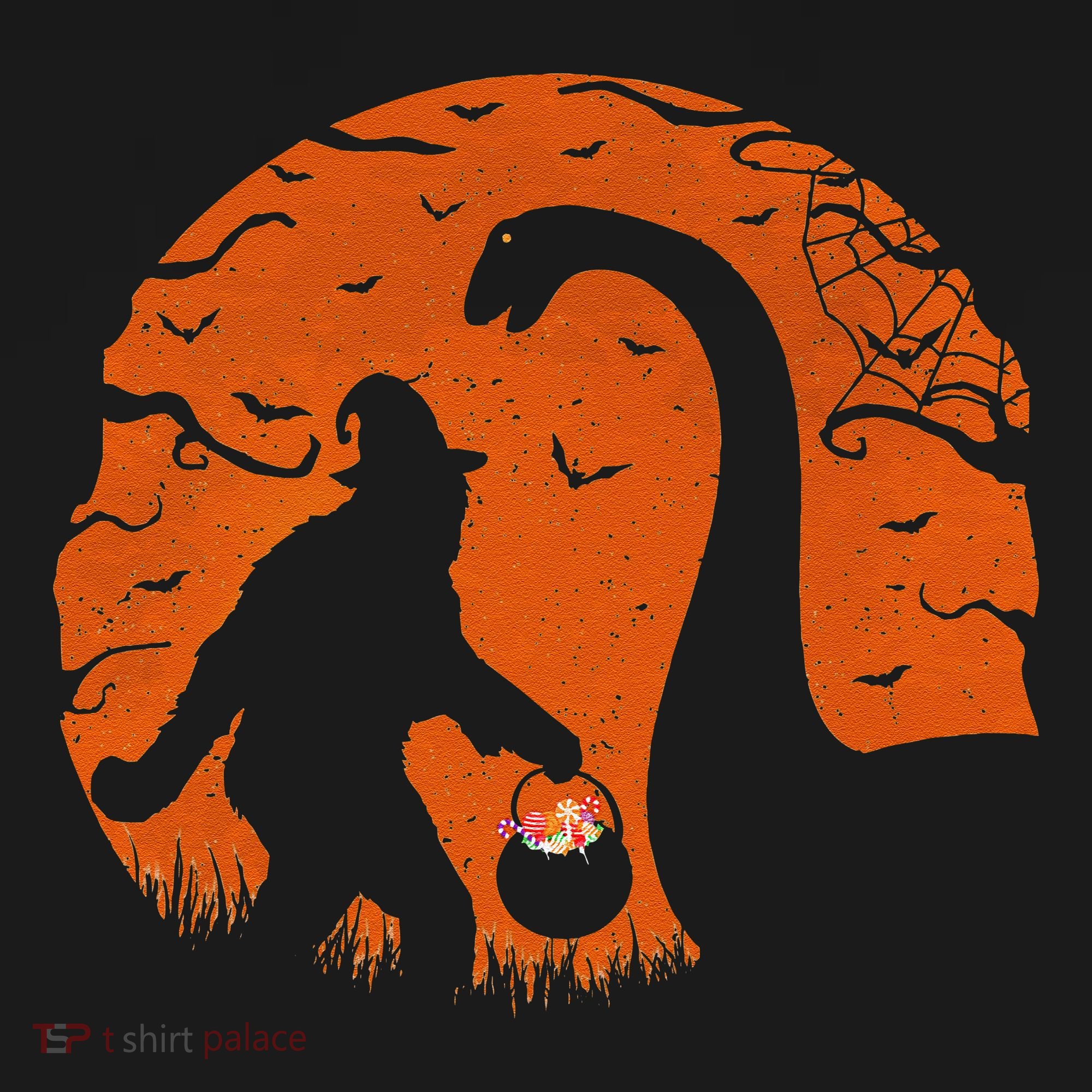 Bigfoot Loch Ness Monster Sasquatch Halloween Trick Or Treat Pajama Set