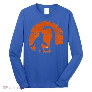 Bigfoot Loch Ness Monster Sasquatch Halloween Trick Or Treat Long Sleeve Shirt
