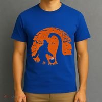 Bigfoot Loch Ness Monster Sasquatch Halloween Trick Or Treat T-Shirt thumb 3
