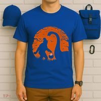 Bigfoot Loch Ness Monster Sasquatch Halloween Trick Or Treat T-Shirt thumb 6