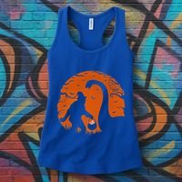 Bigfoot Loch Ness Monster Sasquatch Halloween Trick Or Treat Women's Tank Top thumb 3