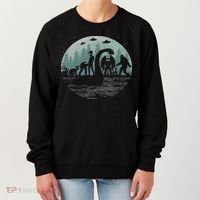 Bigfoot Loch Ness Monster With Mothman Aliens! Funny Cryptid Women's Sweatshirt thumb 0