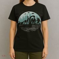 Bigfoot Loch Ness Monster With Mothman Aliens! Funny Cryptid T-Shirt thumb 4