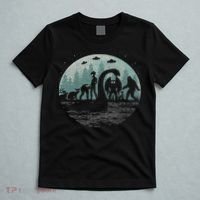 Bigfoot Loch Ness Monster With Mothman Aliens! Funny Cryptid T-Shirt thumb 5