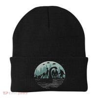 Bigfoot Loch Ness Monster With Mothman Aliens! Funny Cryptid Beanie thumb 0