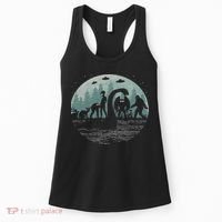 Bigfoot Loch Ness Monster With Mothman Aliens! Funny Cryptid Women's Tank Top thumb 0