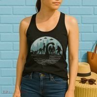 Bigfoot Loch Ness Monster With Mothman Aliens! Funny Cryptid Women's Tank Top thumb 2