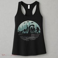 Bigfoot Loch Ness Monster With Mothman Aliens! Funny Cryptid Women's Tank Top thumb 3