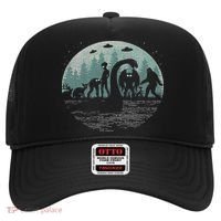 Bigfoot Loch Ness Monster With Mothman Aliens! Funny Cryptid Hat thumb 0
