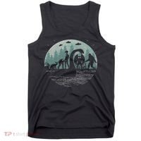 Bigfoot Loch Ness Monster With Mothman Aliens! Funny Cryptid Tank Top thumb 0