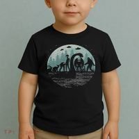 Bigfoot Loch Ness Monster With Mothman Aliens! Funny Cryptid Toddler T-Shirt thumb 2