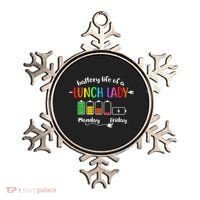 Battery Life Of A School Lunch Lady Cafeteria Worker Funny Ornament thumb 0