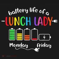 Battery Life Of A School Lunch Lady Cafeteria Worker Funny Ornament thumb 1