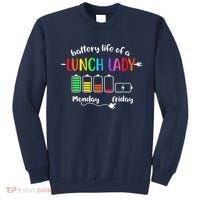 Battery Life Of A School Lunch Lady Cafeteria Worker Funny Sweatshirt thumb 0