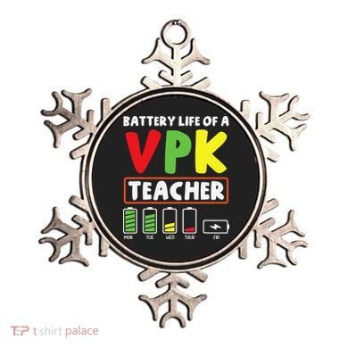 Battery Life Of A Vpk Teacher Ornament