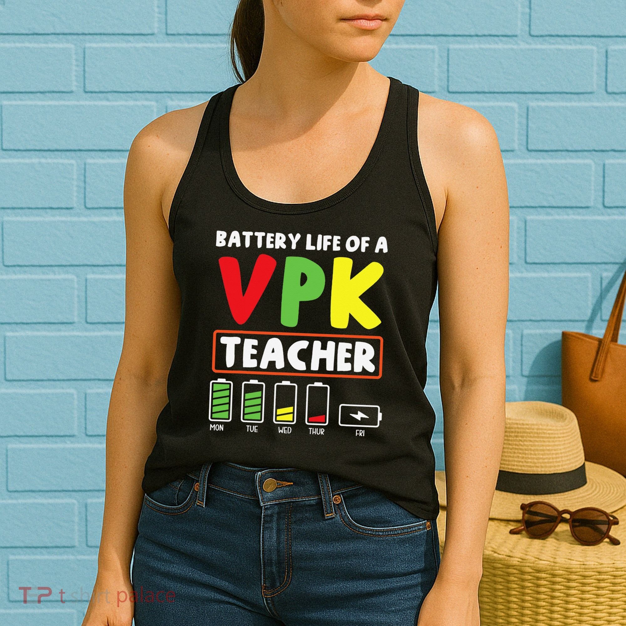 Battery Life Of A Vpk Teacher Women's Tank Top