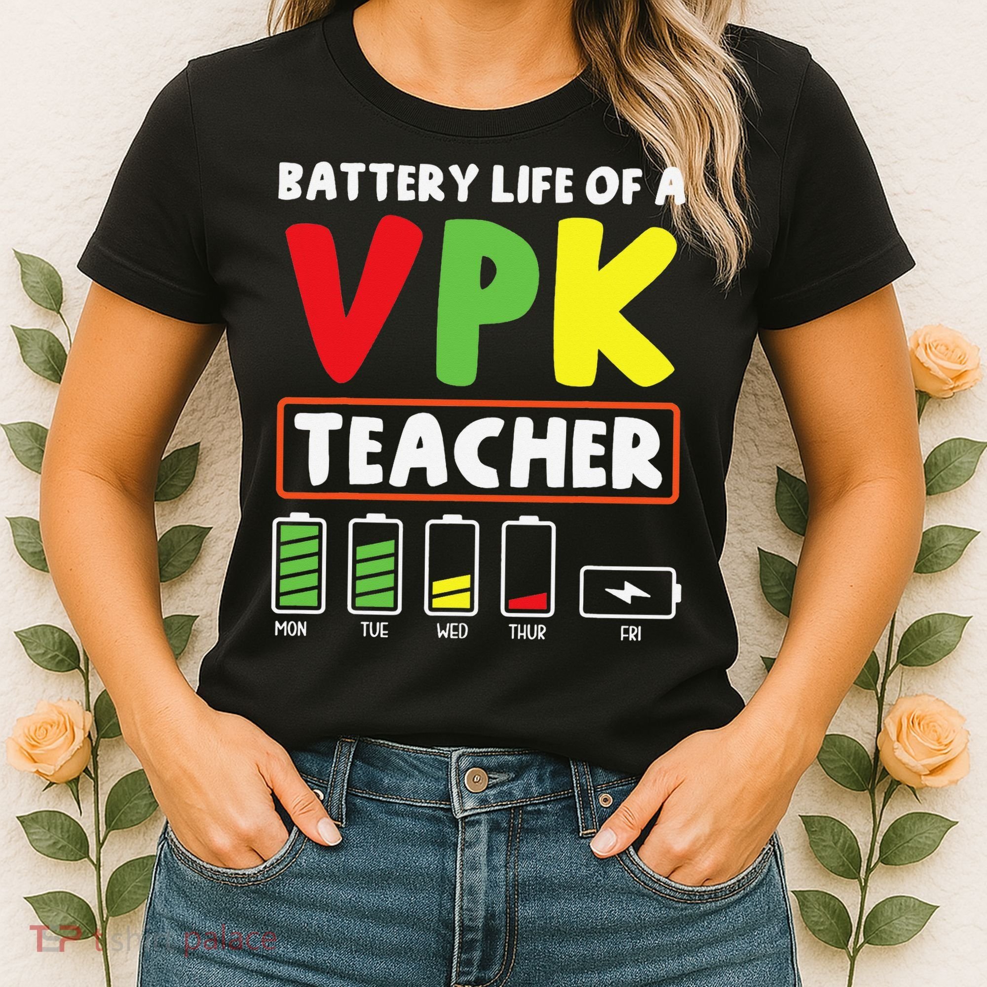 Battery Life Of A Vpk Teacher Women's T-Shirt