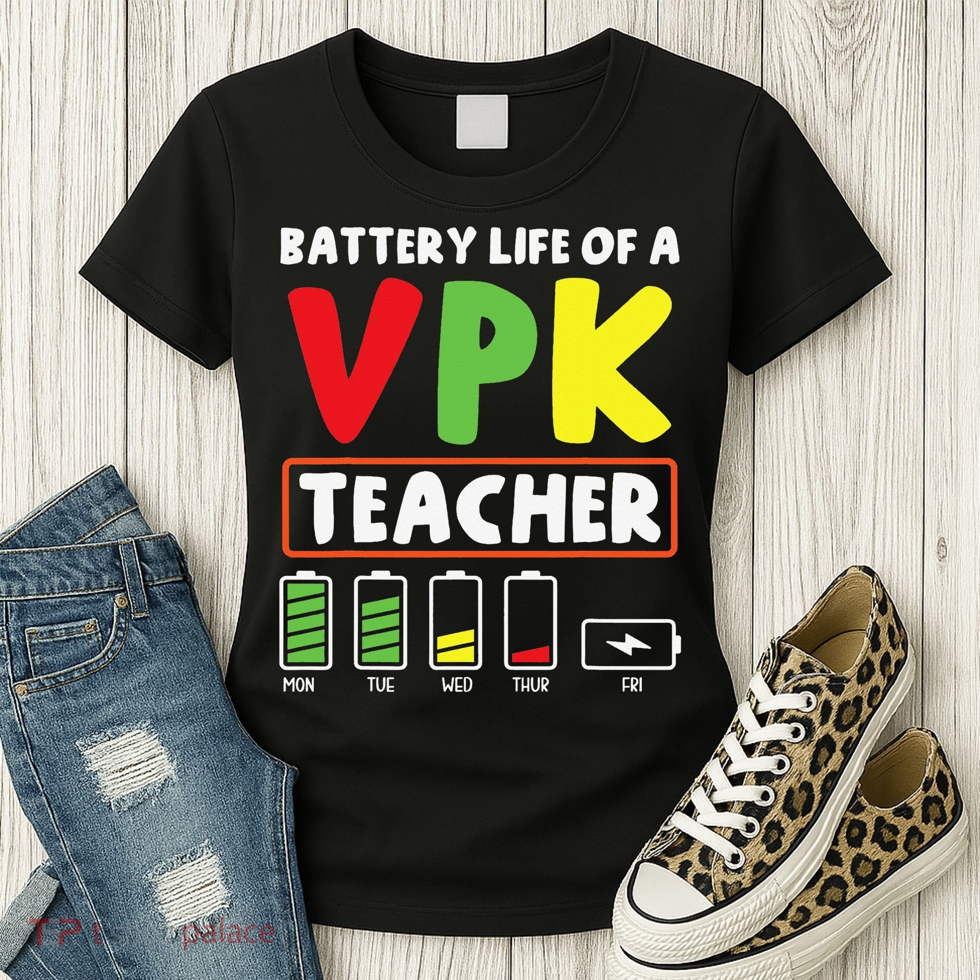 Battery Life Of A Vpk Teacher Women's T-Shirt