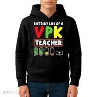 Battery Life Of A Vpk Teacher Kids Hoodie thumb 4