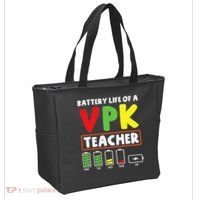 Battery Life Of A Vpk Teacher Tote Bag thumb 2