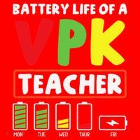Battery Life Of A Vpk Teacher Santa Hat thumb 1