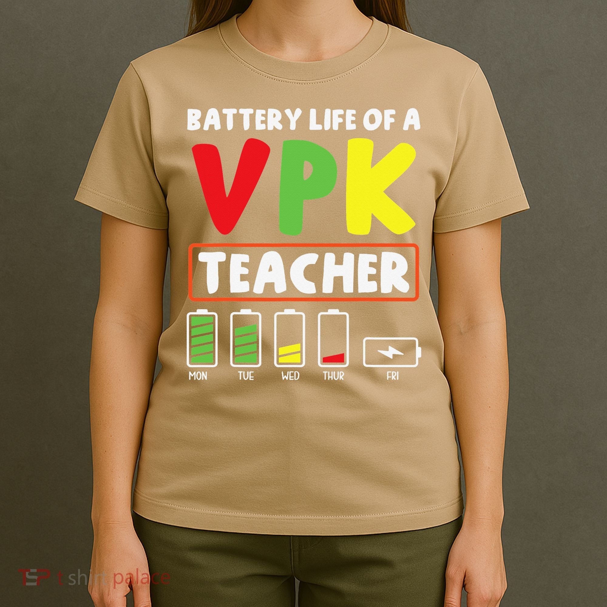 Battery Life Of A Vpk Teacher T-Shirt