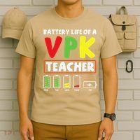 Battery Life Of A Vpk Teacher T-Shirt thumb 6