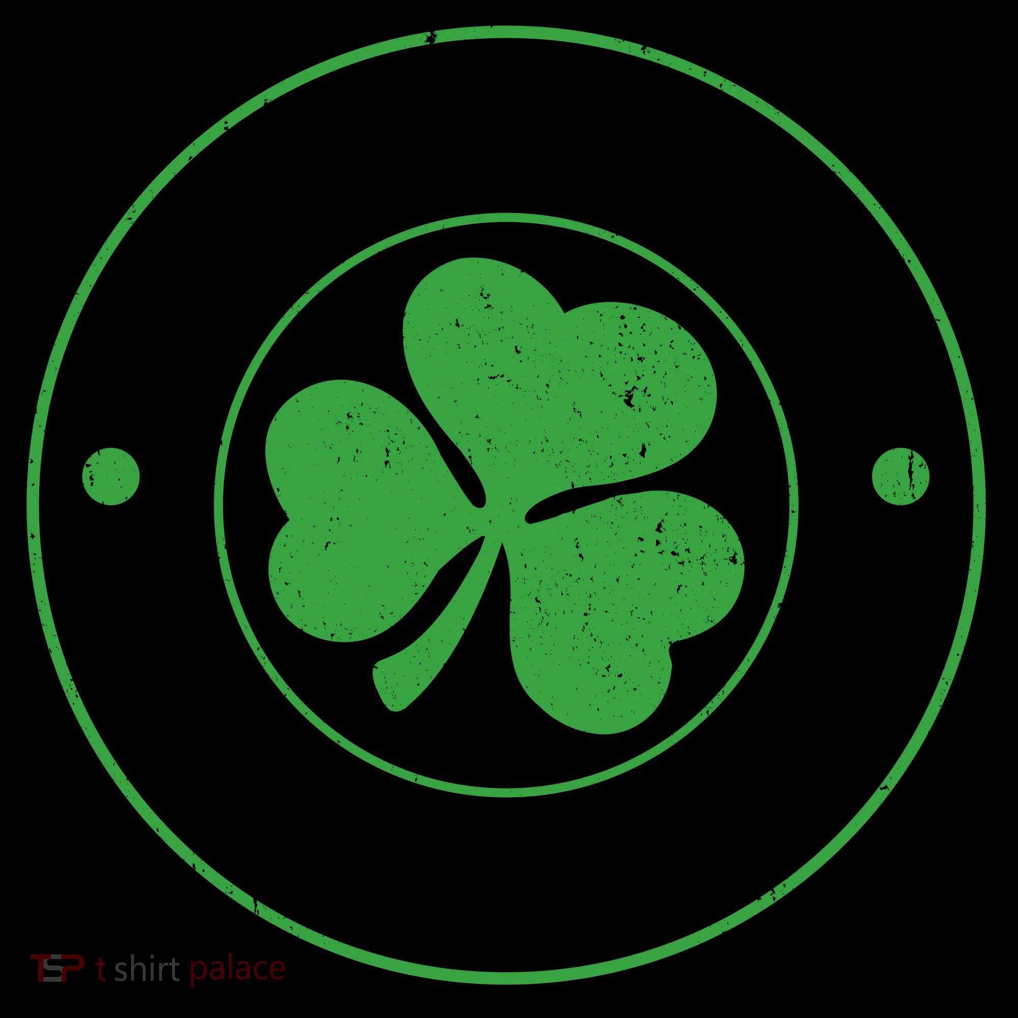 Born Lucky On St Patrick's Day Shamrock Emblem Coffee Mug